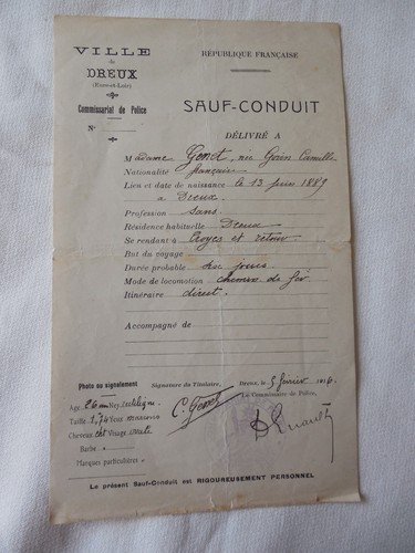 Sauf conduit 1916 - 1916, 14