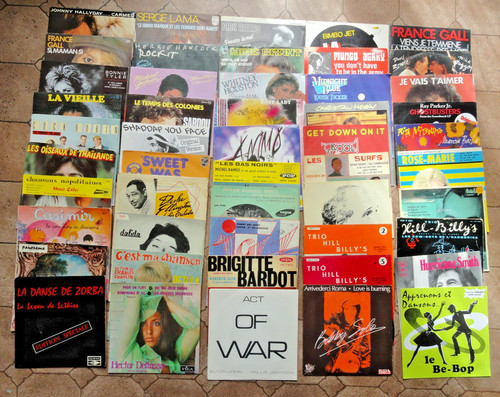 Lot disques vinyles - de, 50