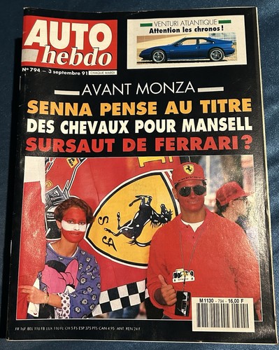 Auto hebdo autohebdo - hebdo, monza