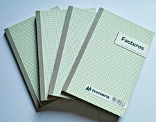 LOT PAPETERIE 4 FACTURIERS EXACOMPTA - 50 AUTOCOPIANT