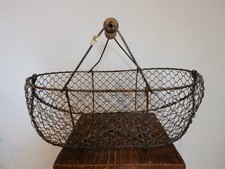 Ancien Panier Grillagé En