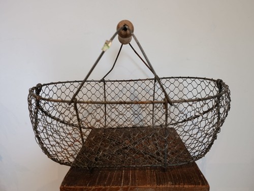 Ancien panier grillagé - grillagé, en