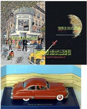 Tintin voiture Atlas No 10 - L'Américaine rouge - + Kdo 1 affiche au choix