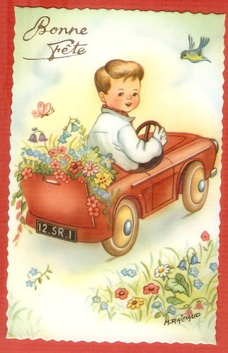 Rainaud postcard drawing - m.rainaud,