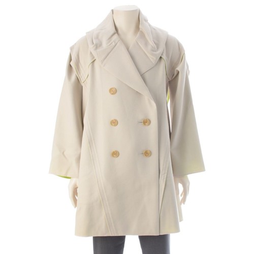 Manteau long laine double - manteau,