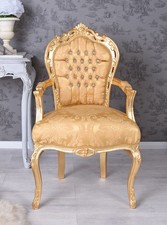 Fauteuil En Velours Doré