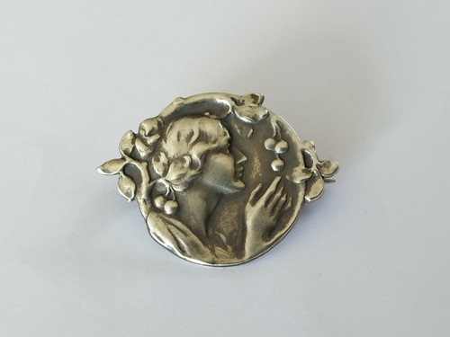 Ancienne broche art - art, nouveau