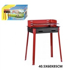 X Barbecue Avec Grille Charbon 40x60x85cm Pour Jardin Picnic En Métal Dfh