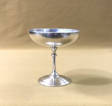 coupe à glace sur pied CHRISTOFLE métal argenté Coupelle Table Dessert Fruits