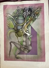 FRÉDÉRIC BOUCHE "Le Volatile" 1977 signed lithograph HC