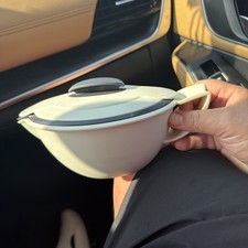 3 pc Tupperware Insulated Heat & Serve Gravy Boat with Lid 5168A, 5169A, 5170A