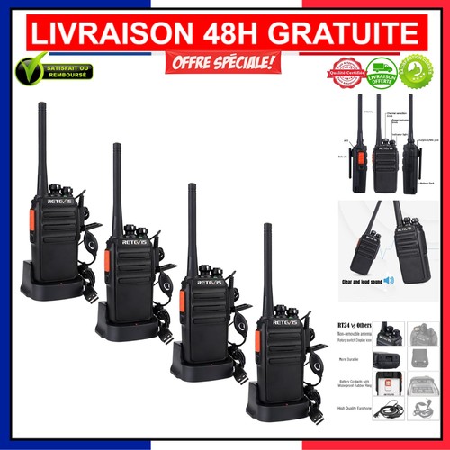 Retevis rt24 plus pack de - -, 4