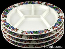 Set of 4 - Villeroy & Boch SEPTFONTAINES ROOSTERS Fondue Plates UNUSED
