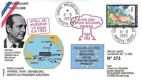 Pe310 1995 fdc chirac - pe310,