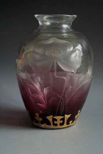 Ancien vase verre - verre, art