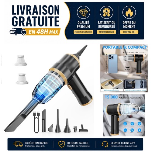 Mini aspirateur voiture - , sans