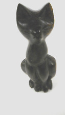 statuette chat en bois