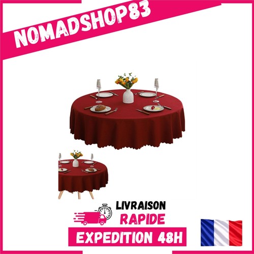 Nappe ronde rouge 120 - , cm