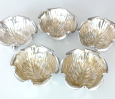 5 Coupes en métal argenté - WMF ? - ART NOUVEAU, en forme de chou