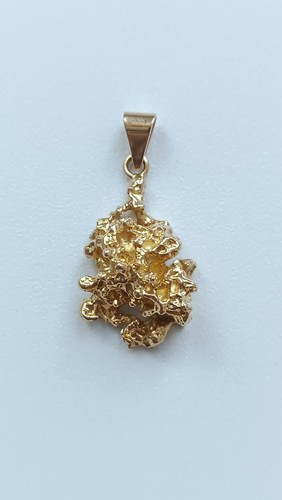 Pendentif massif pépite or - pendentif, d'or