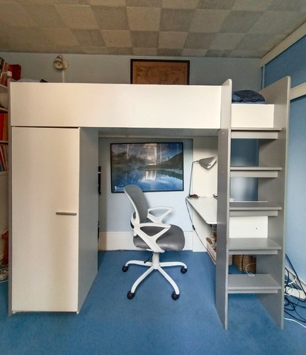 Vends lit mezzanine - , avec