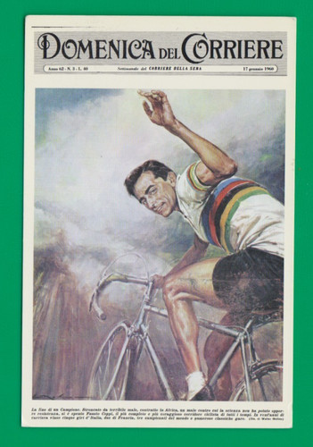 Cyclisme carte cycliste fausto - cycliste,