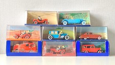 Lot of 8 Tintin Miniature Cars - Atlas Editions 1/43