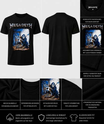 Megadeth shirt sablier - t-shirt,