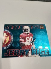1995 Pacific Royal Connections Jerry Rice Platinum Blue RC-1b SSP Case Hit