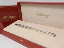 ST. DUPONT Ballpoint Pen Rollerball Pen - Pubblicitaria FERRRARELLE / Silver Plate