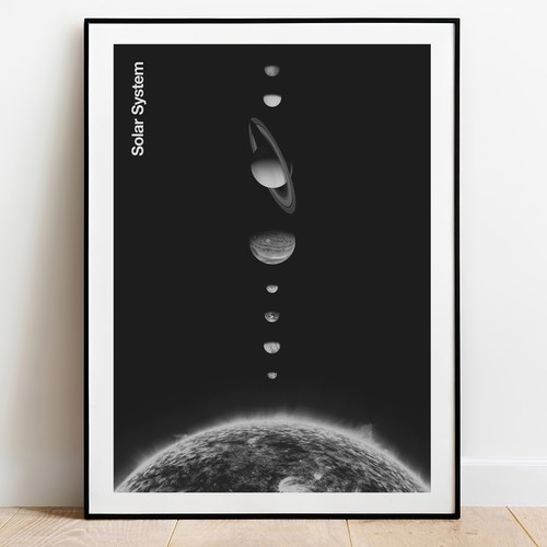Art print solar system - print, by