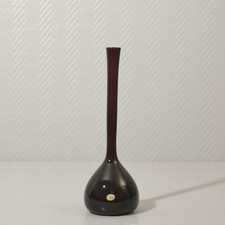 Scandinavian Glass Vase Bulb Design Arthur Percy Gullaskruf Sweden 1960s