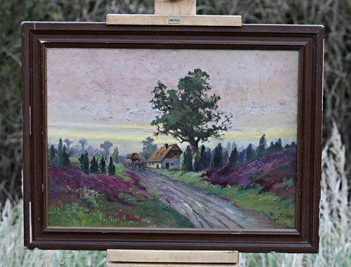Paysage avec maison arbre - paysage,