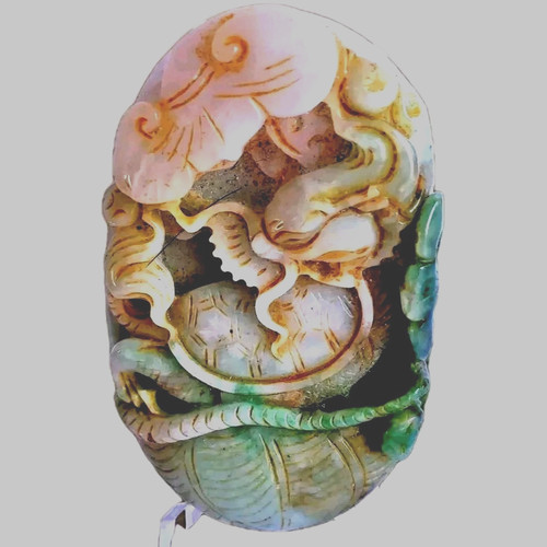 Jade chine finement sculpté - ,