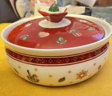VILLEROY & BOCH CHRISTMAS SUGAR BOWL