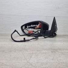 2014 VW SCIROCCO WING MIRROR PASSENGER LEFT SIDE IN BROWN  1k8857933A