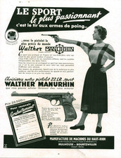 Publicité ancienne pistolet