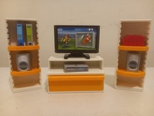 Playmobil 9267 furniture living room home tv furniture stereo