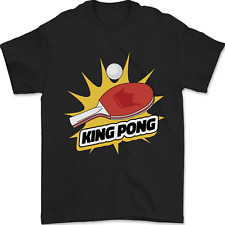 King Ping Pong Table Tennis Funny Mens T-Shirt 100% Cotton