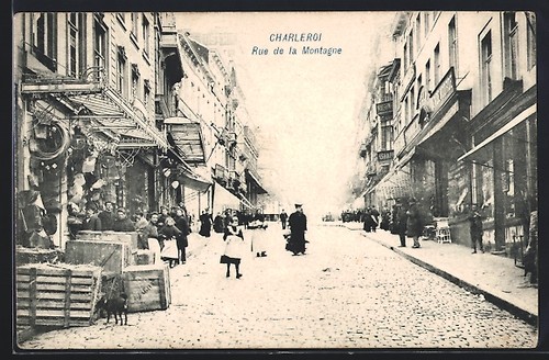 Cpa charleroi rue la - charleroi,, de
