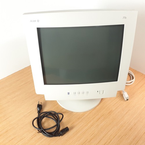 Vtg 1998 acer crt monitor - vtg, 17"