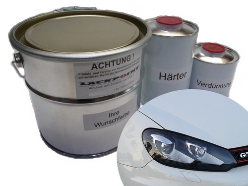 Litre set vernis - 2k, voiture