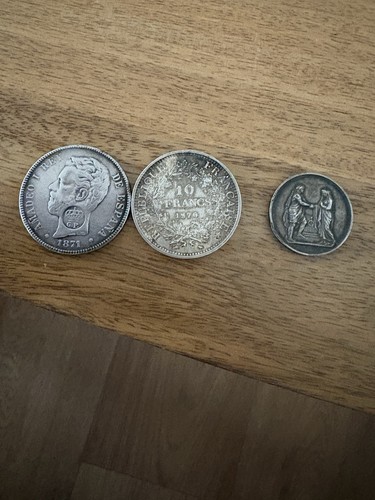 Lot pièces argent 10 - de,