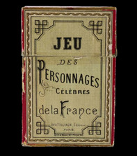 JEU des PERSONNAGES CELEBRES de la FRANCE vers 1900 / jeu ancien antique game