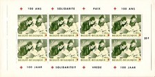 BELGIQUE - Carnet Centenaire de La Croix-Rouge (1963)