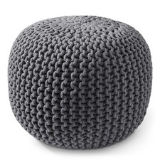OPEN BOX - Round Cotton Pouf
