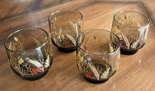 Lot verres gobelets fumés - 4,