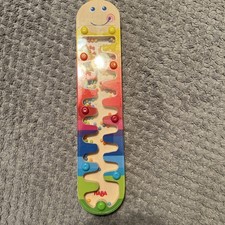 HABA germany wooden learning game rattles 11 inch tall 