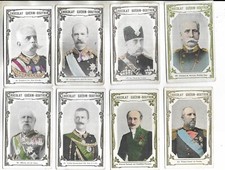 Lot de 8 chromos sur des personnages historiques - Chocolat Guérin-Boutron