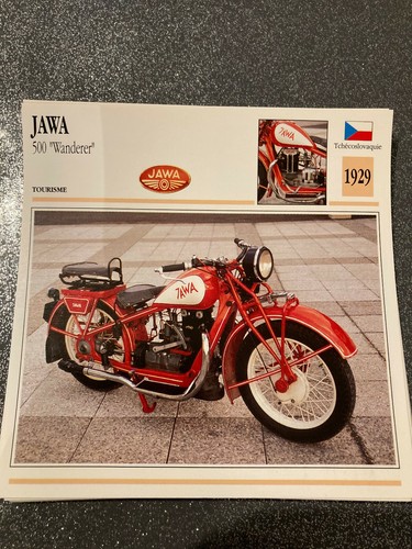 Carte fiche moto collection - fiche,